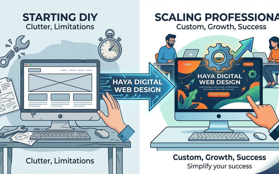 Por qué su empresa merece un sitio web profesional en lugar de una plantilla DIY